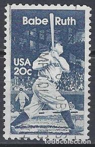 Sellos: ESTADOS UNIDOS 1983 - BABE RUTH - USADO